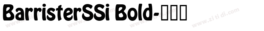 BarristerSSi Bold字体转换